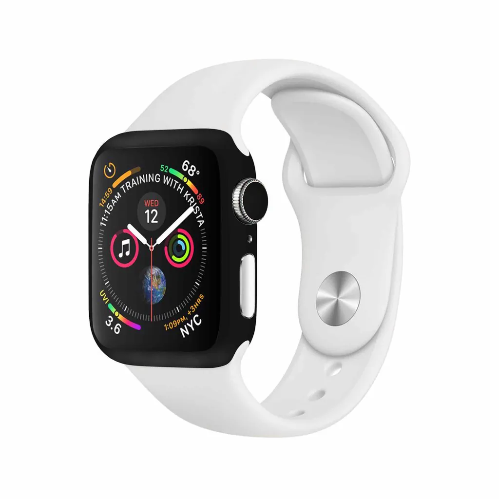 برچسب ماهوت طرح Matte-Black مناسب برای اپل واچ Watch 4 44mm