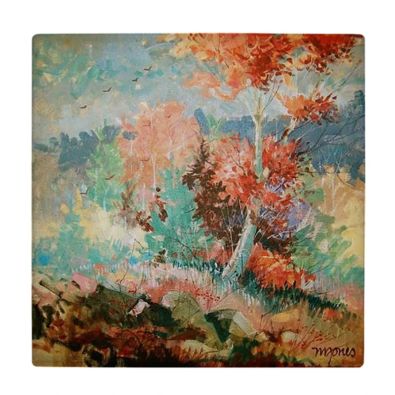  زیر لیوانی  طرح نقاشی آبستره درخت کد    6223069_5733