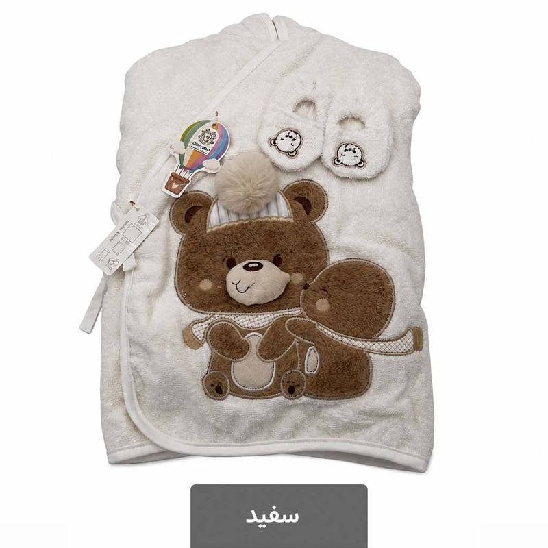 ست 6 تکه حوله کودک کوکوجم مدل تدی سایز 50*33 سانتی‌متر