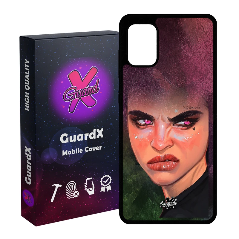 کاور گارد ایکس طرح Girl مدل Glass10260 مناسب برای گوشی موبایل سامسونگ Galaxy A31