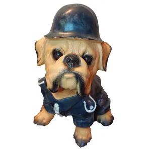 مجسمه مدل سگ سرباز پلیس