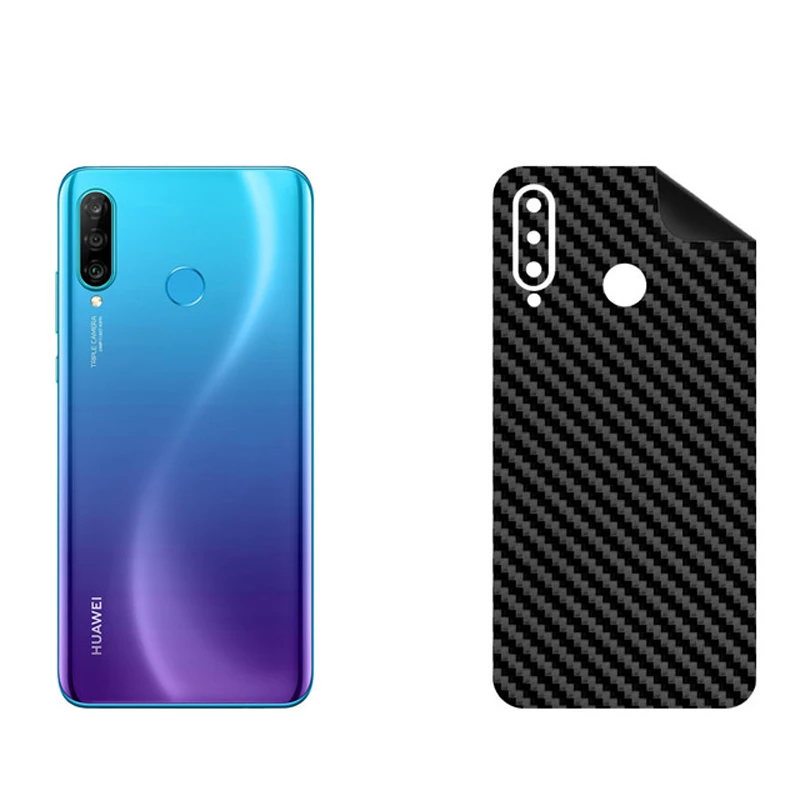 برچسب پوششی بستور مدل BT-Fiber طرح فیبر کربن مناسب برای گوشی موبایل هوآوی P30 Lite