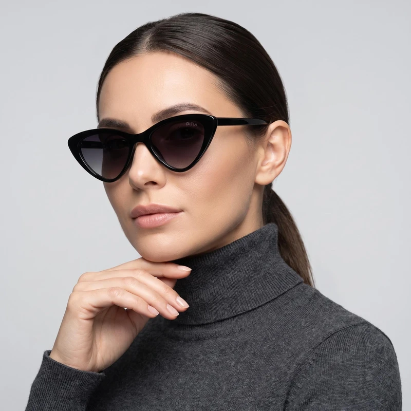 عینک آفتابی زنانه مدل گربه ای 98