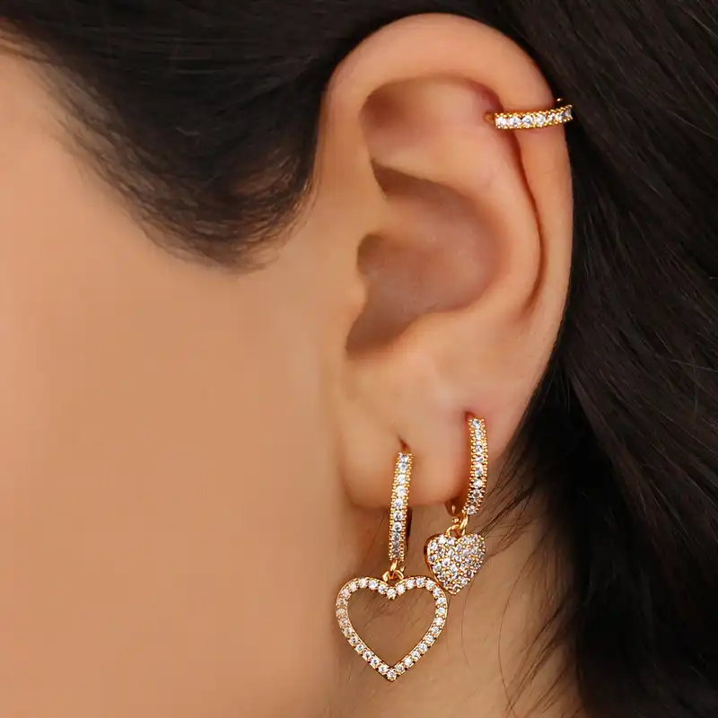 گوشواره زنانه وای اس ایکس مدل J649 بسته سه عددی