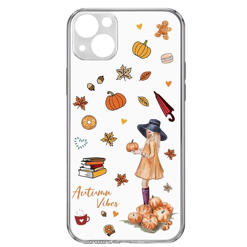 کاور طرح استیکر پائیز مناسب برای گوشی موبایل اپل Iphone 15 