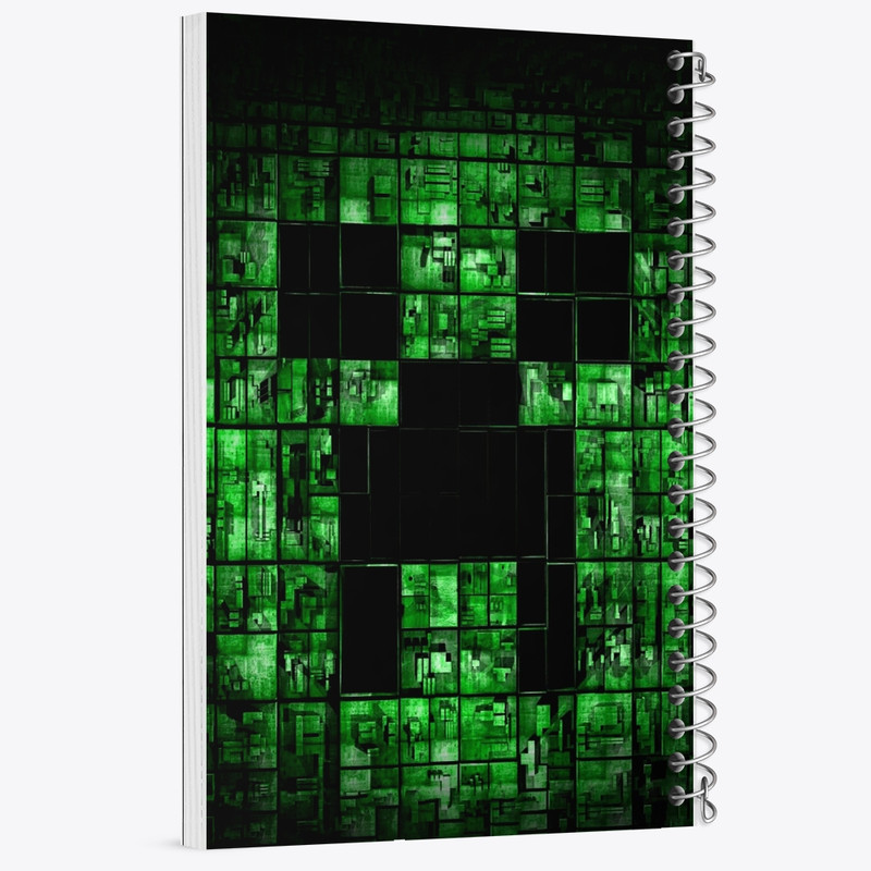 دفتر مشق 50 برگ خندالو طرح ماینکرافت (Minecraft) کد F2418