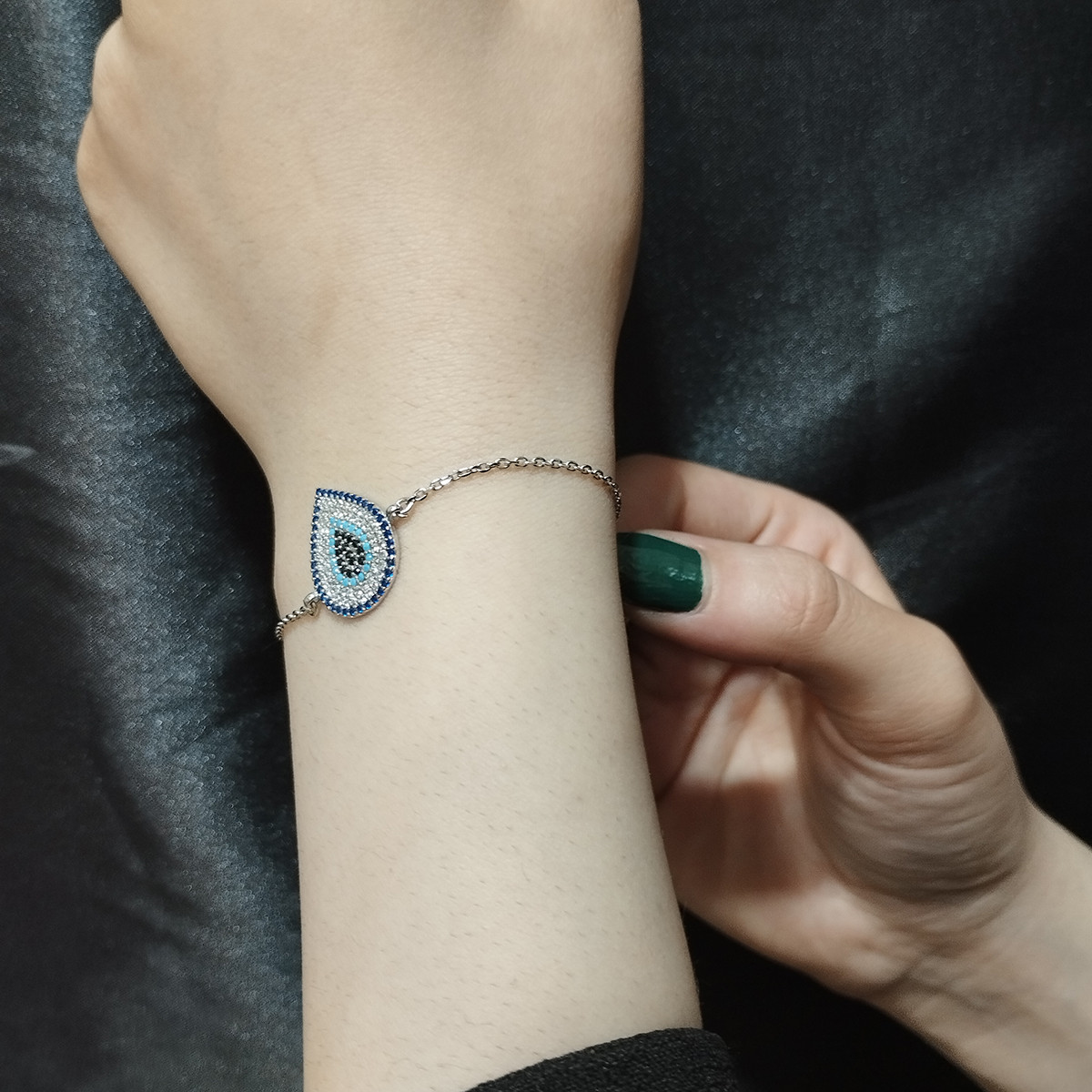 دستبند نقره زنانه سلین کالا مدل  گل کد 22