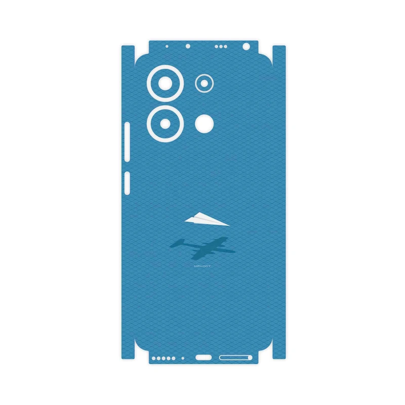 برچسب پوششی ماهوت مدل Minimal Paper Airplane-FullSkin مناسب برای گوشی موبایل شیائومی Redmi Note 13 4G