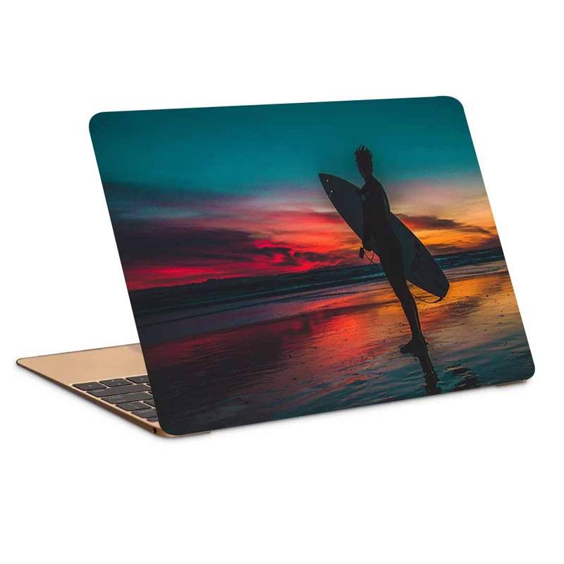استیکر لپ تاپ طرح surfer surfing shoreکد N-638مناسب برای لپ تاپ 15.6 اینچ