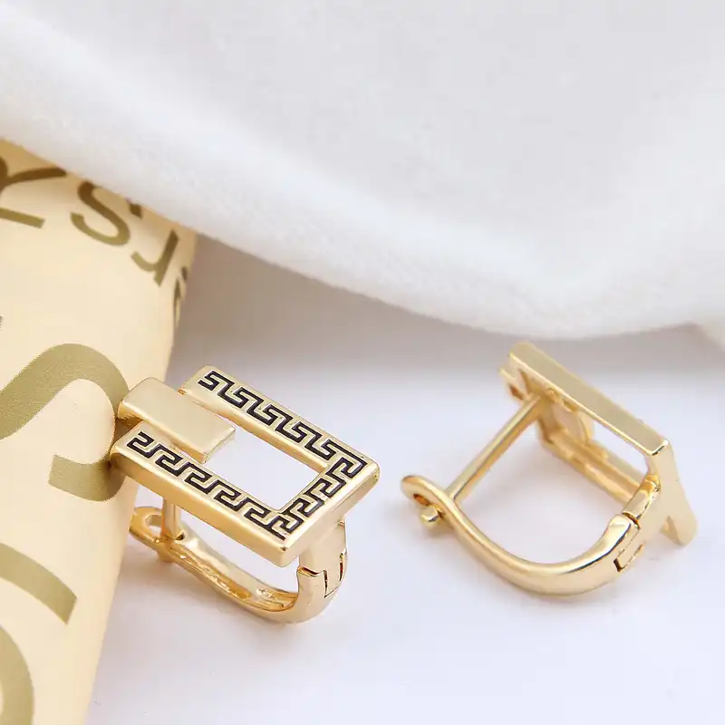 گوشواره زنانه بازرگانی میلادی کد GZN_324