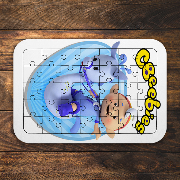 پازل 35 تکه طرح انیمیشن cbeebies مدل NI1129