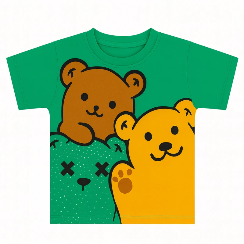 تی شرت آستین کوتاه بچگانه مدل B3939