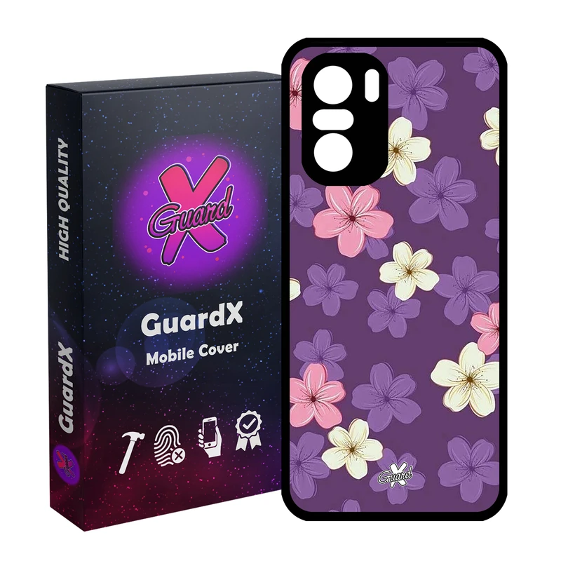 کاور گارد ایکس طرح گل مدل Glass10536 مناسب برای گوشی موبایل شیائومی Poco F3/MI 11X/MI 11X Pro/Redmi K40/K40 Pro
