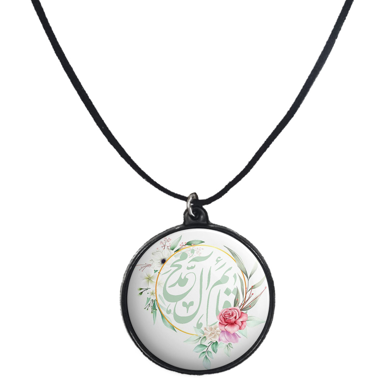 گردنبند پرمانه طرح امام زمان کد pmb.23657 مدل دو طرفه