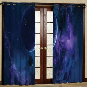 پرده مدل سیاره هازان پانچی کد 2318 سایز 140x200 سانتی متر