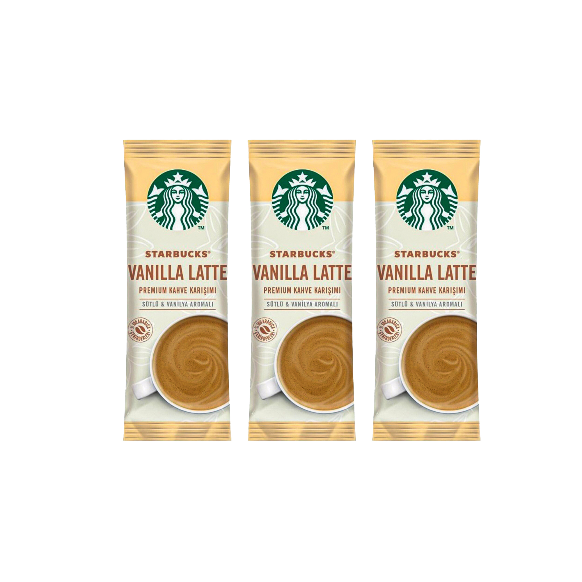 قهوه فوری استارباکس طعم وانیل لاته - 64.5 گرم بسته 3 عددی