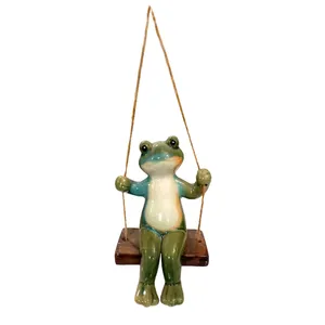 مجسمه مدل قورباغه تاب سوار