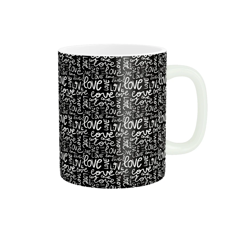 ماگ پاد آفرین طرح LOVE  عشق کد 5864