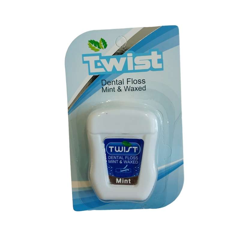 نخ دندان تویست مدل mint waxed نخ دندان تویست مدل mint waxed