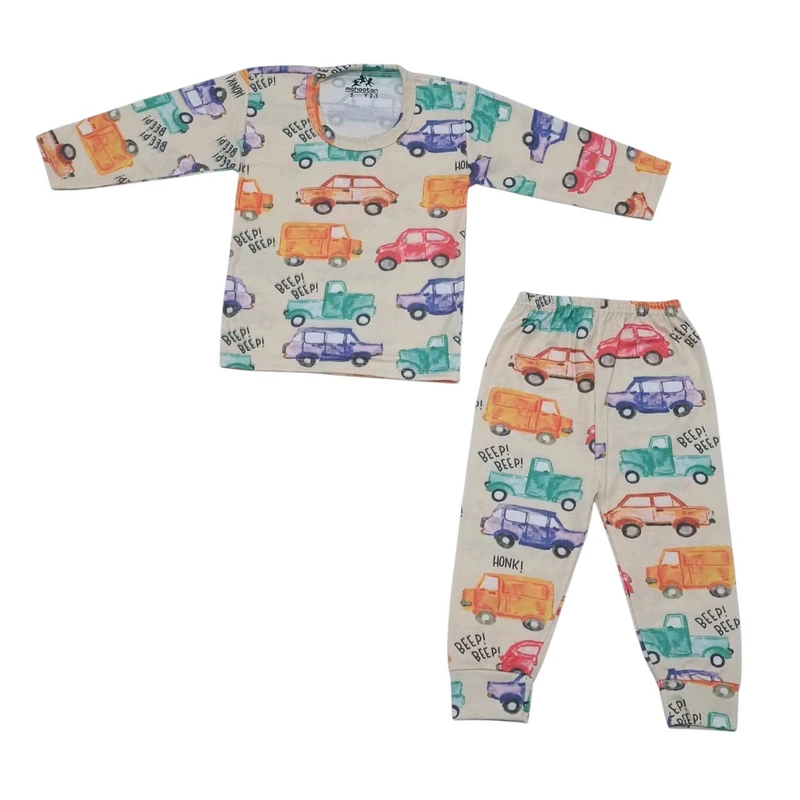 ست تی‌شرت آستین بلند و شلوار راحتی پسرانه مدل ماهوتن A004