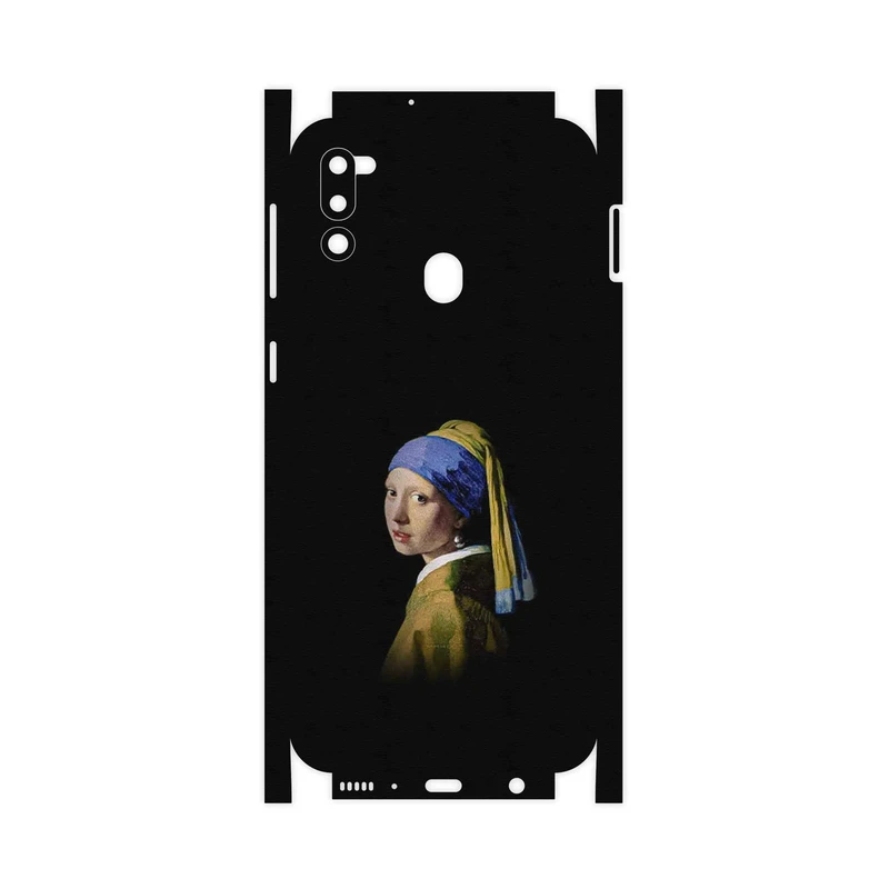برچسب پوششی ماهوت مدل Girl with a Pearl Earring of Vermeer-FullSkin مناسب برای گوشی موبایل سامسونگ Galaxy M21 (2021) Edition