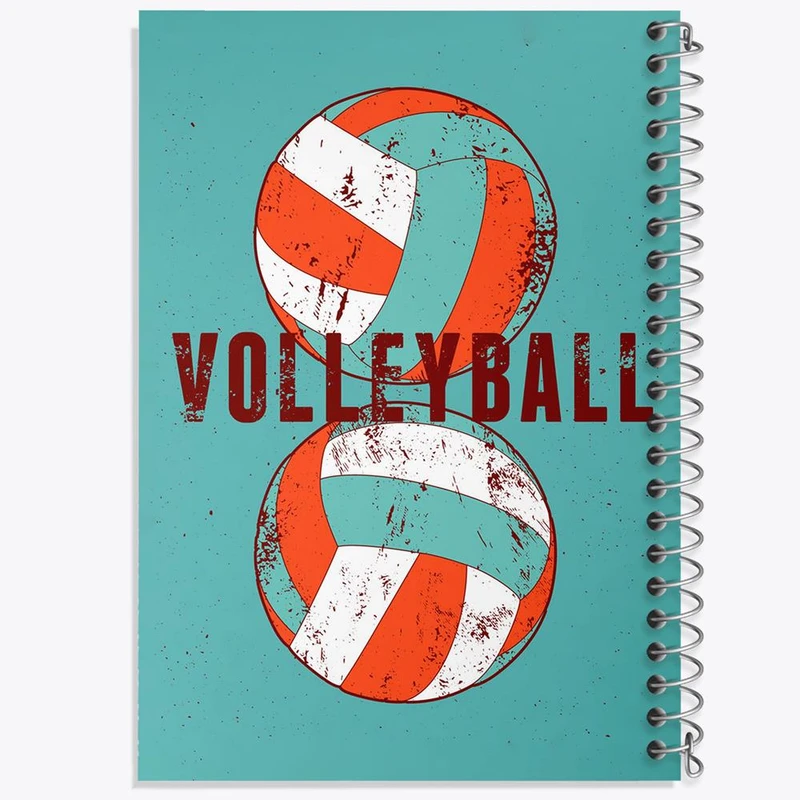 دفتر ژورنال نویسی 50 برگ خندالو مدل نقطه ای طرح والیبال Volleyball کد 26428