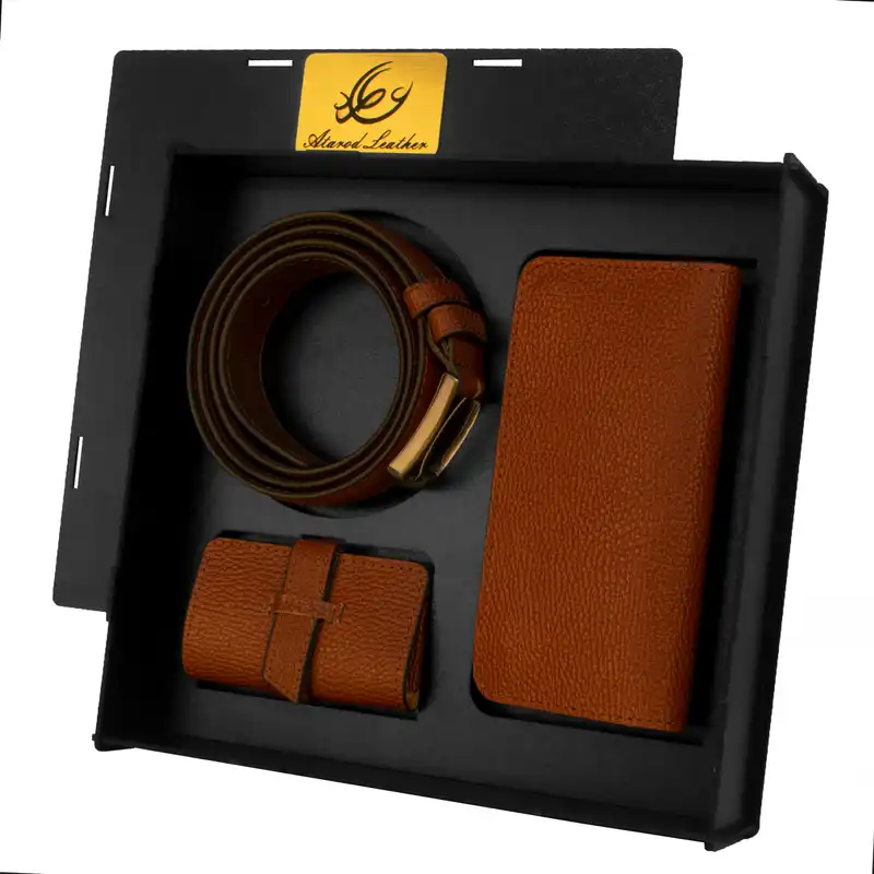 ست هدیه مردانه چرم عطارد مدل A18