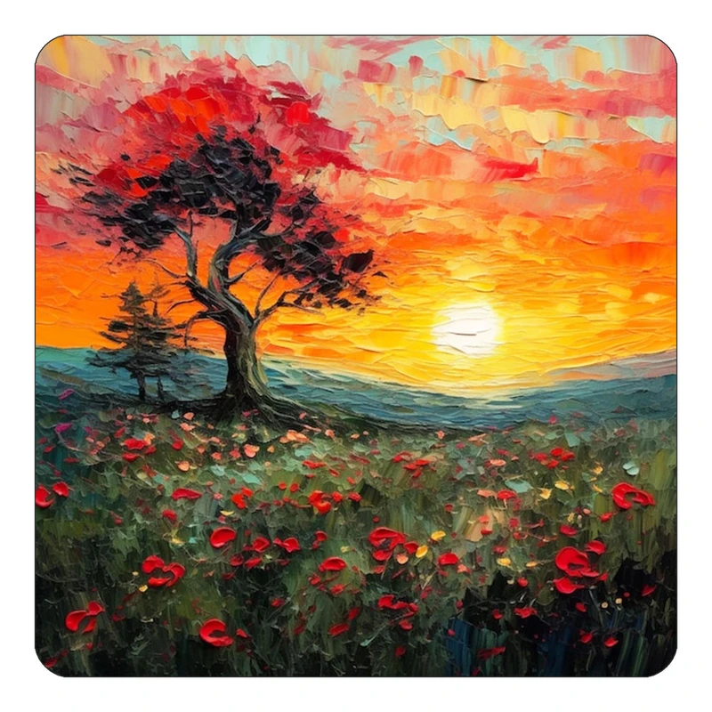 مگنت کاکتی طرح نقاشی رنگ روغن مدل mp72527