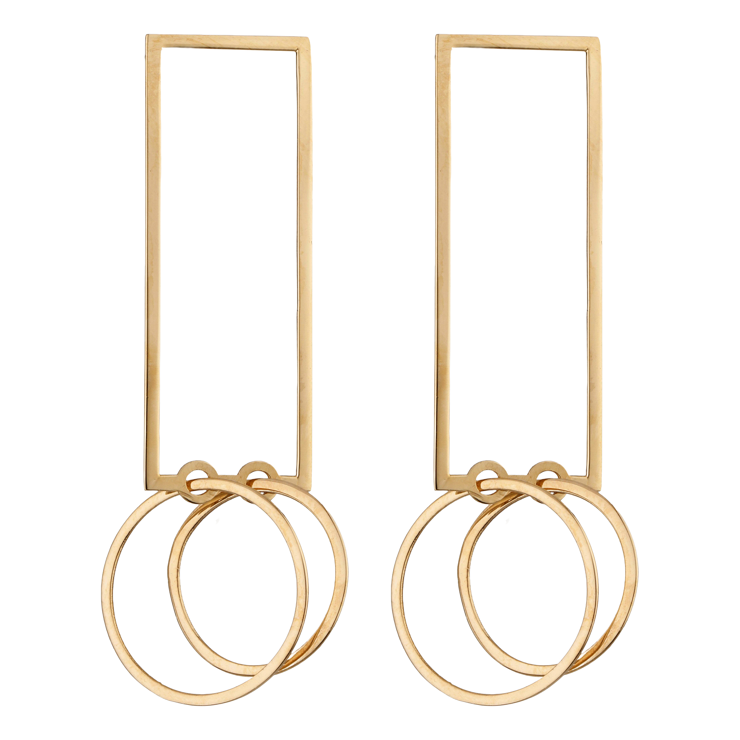 گوشواره طلا 18 عیار زنانه پرسته مدل WE120