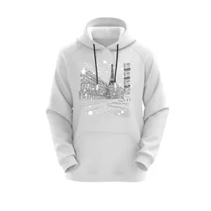 هودی زنانه مدل پاریس کد J282 رنگ سفید