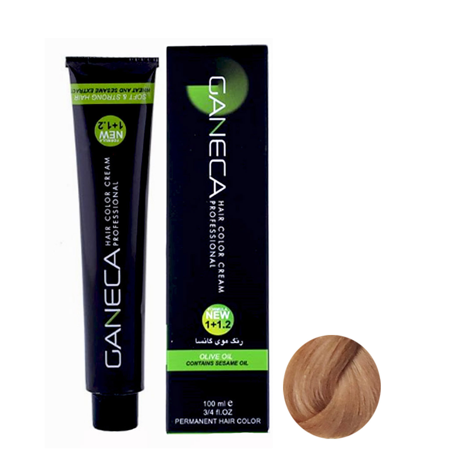 رنگ مو گانسا شماره 7.48 حجم 100 میلی لیتر رنگ بژ عسلی