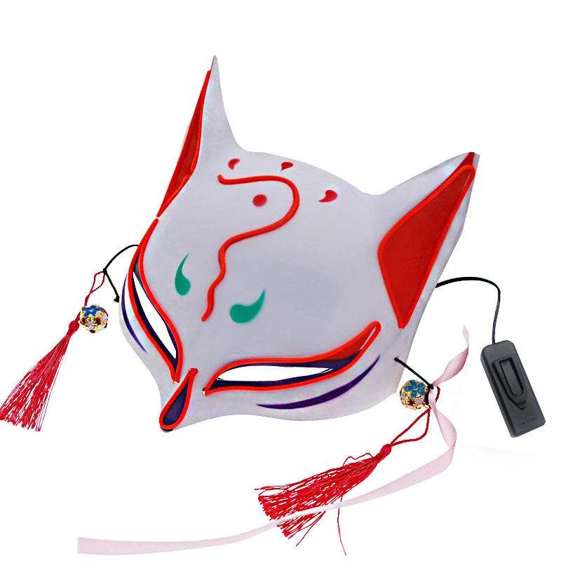 ماسک ایفای نقش مدل چراغ دار طرح روباه ژاپنی 