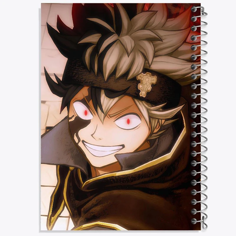 دفتر نت موسیقی 50 برگ خندالو مدل آستا انیمه بلک کلاور Black Clover کد 11717
