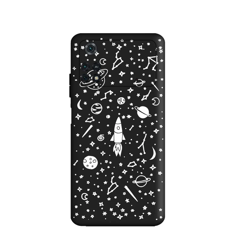 کاور قاب گارد طرح کهکشانی کد a2831 مناسب برای گوشی موبایل شیائومی Poco M4 Pro 4G