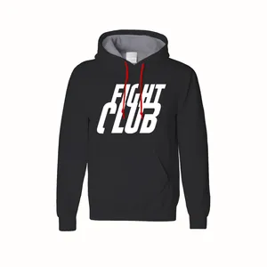 هودی مردانه مدل فایت کلاب کد PH10 رنگ مشکی