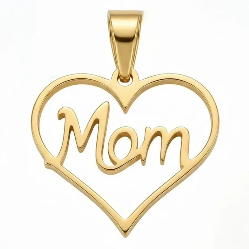 آویز گردنبند طلا 18 عیار زنانه نیکان گلد طرح Mom