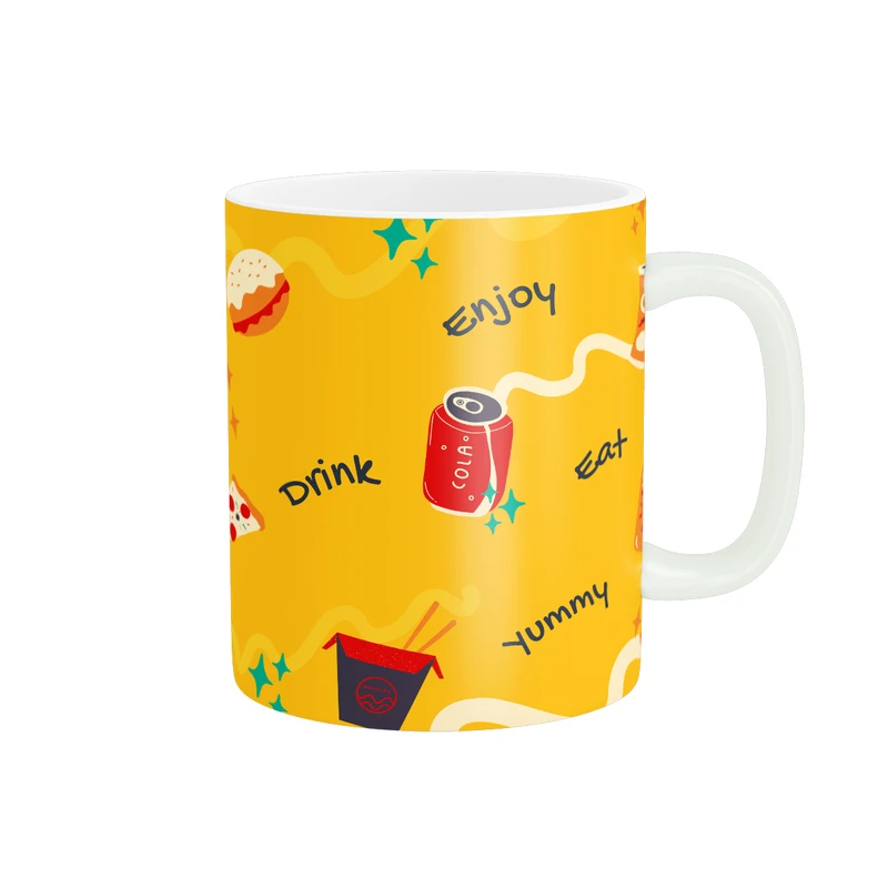 ماگ پاد آفرین طرح فانتزی مدل فست فود کد 16