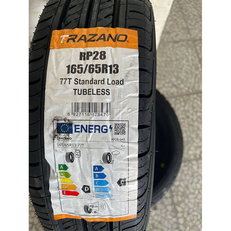 لاستیک خودرو ترازانو مدل RP28 سایز 165/65/13-دو حلقه