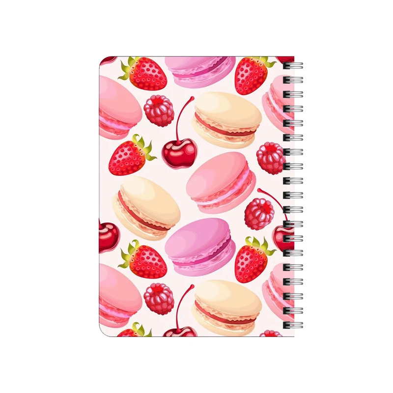 دفترچه یادداشت بامبیلیپ مدل چوبی طرح ماکارون و توت فرنگی کد 3256686