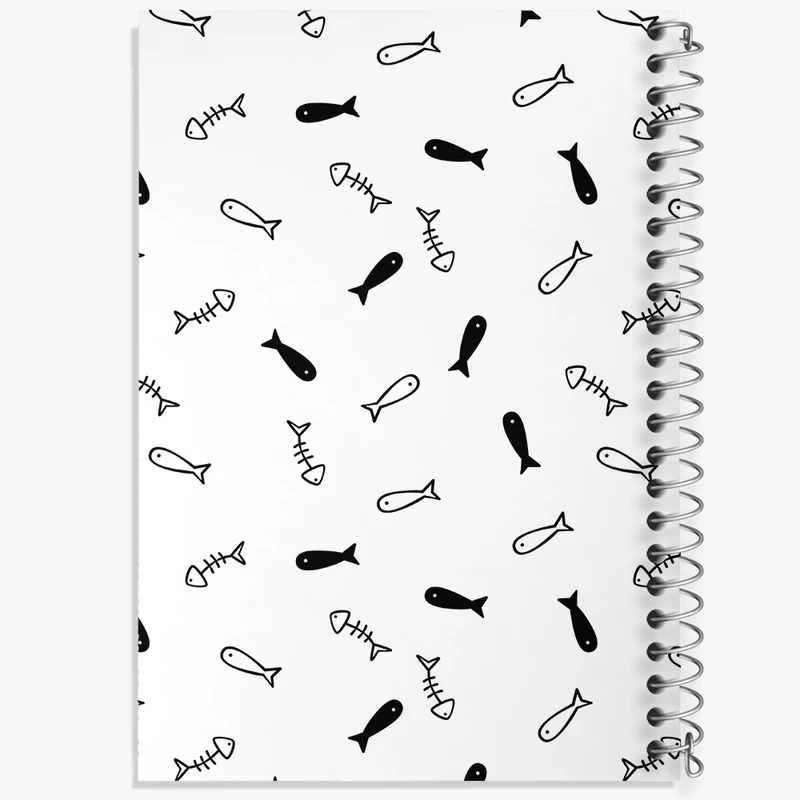 دفتر نت موسیقی 50 برگ خندالو مدل ماهی کد N426