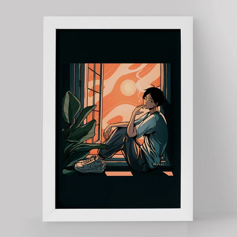 تابلو خندالو مدل کاگیاما انیمه هایکیو Haikyu کد 17767