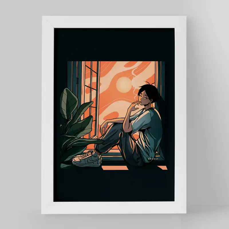 تابلو خندالو مدل کاگیاما انیمه هایکیو Haikyu کد 17767