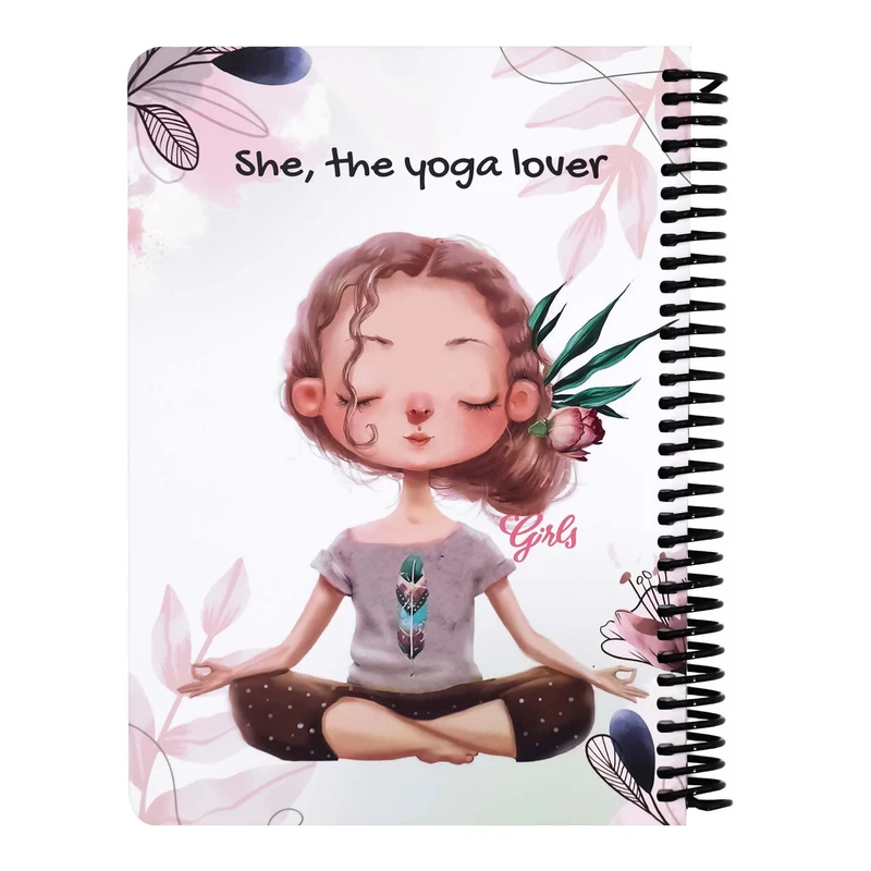 دفتر یادداشت دات نوت طرح دختران مدل Yoga Lover