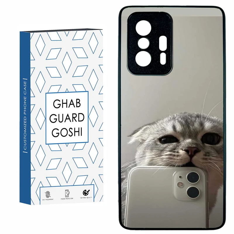 کاور قاب گارد گوشی طرح گربه سلفی کد TPU-206 مناسب برای گوشی موبایل شیائومی 11T / 11T PRO