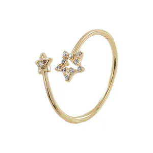 انگشتر زنانه ژوپینگ مدل ستاره کد AAE-142