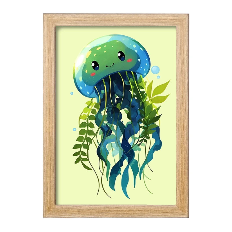 تابلو خندالو مدل عروس دریایی کیوت کد F7683