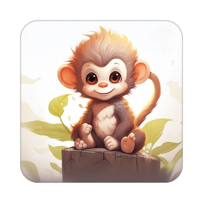 زیر لیوانی کاکتی طرح حیوانات کارتونی مدل mp28238