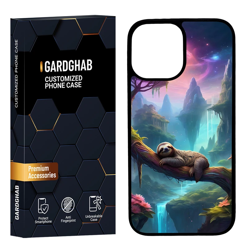 کاور گارد قاب مدل پشت گلس هنری مناسب برای گوشی موبایل اپل iPhone 12 Pro Max