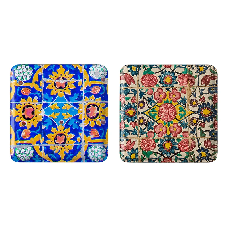 مگنت خندالو مدل کاشی کد 21662167 مجموعه 2 عددی