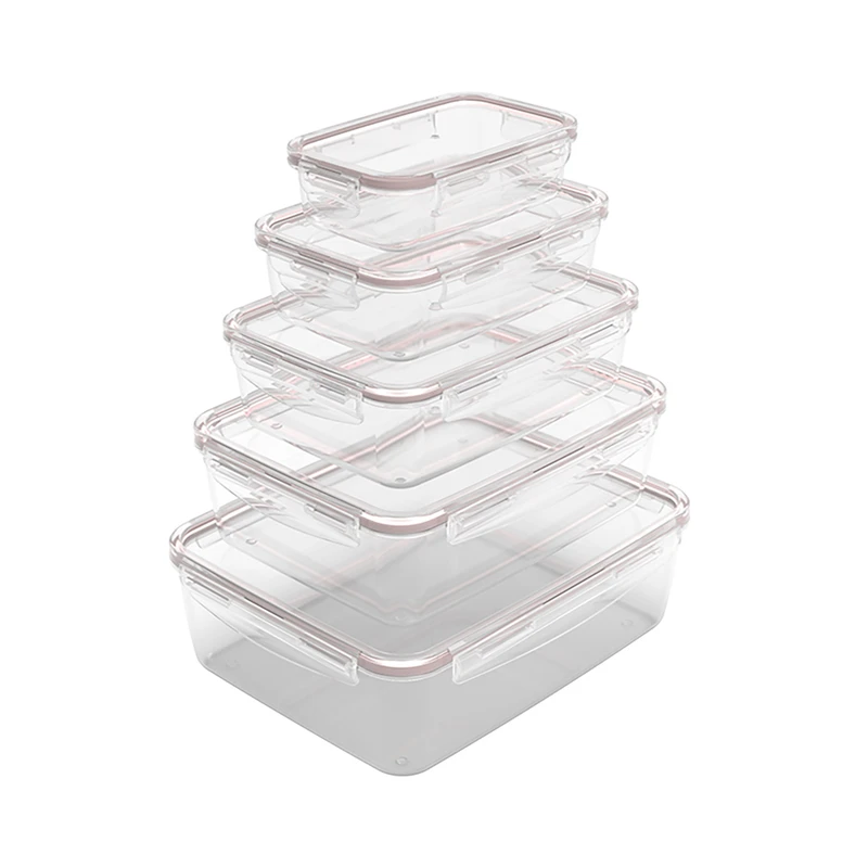 ظرف نگهدارنده ویرو پلاستیک مدل ایزی لاک کد 210 بسته 5 عددی